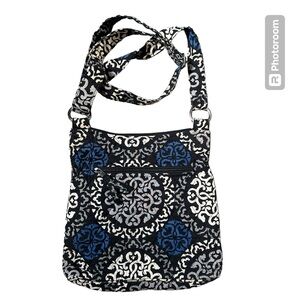 Vera Bradley‎ Villager Tote Retired (2013) Canterberry Cobalt 12 X 14 x4
